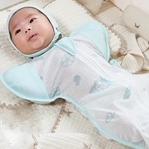 꼬꼬잠 유아용 에어 아쿠아 속싸개 M