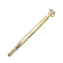 리얼뷰티 다이아 엠보 펜대 15cm, 골드, 1개