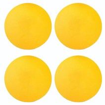 북유럽 스타일 원형 방수 PVC 테이블 매트 4p, 옐로우, 지름 38cm