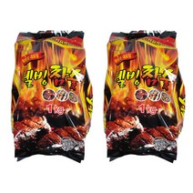 화성연료 웰빙 참숯, 2개, 1kg