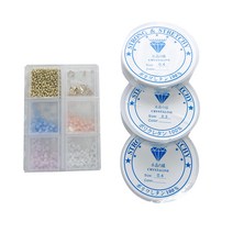 더비즈 비즈 마스크 스트랩 고리 만들기 키트 + 낚싯줄 0.3mm 2p + 우레탄줄 0.4mm, 러블리무드, 1세트