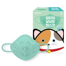 힐타임 냥냥이 마스크 초소형 민트, 1개