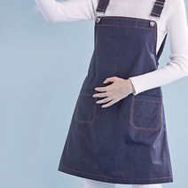마야링 임산부 멜빵 앞치마 네이비, 1개