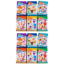 쥬크박스 3000 칼라 클레이 6종 x 2세트, 와플, 케이크, 아이스크림콘, 아이스크림, 피자, 햄버거