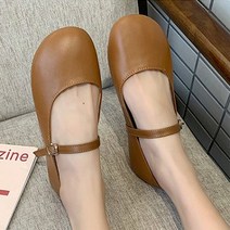 여성용 바미비 둥근코 메리제인 단화