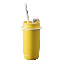 모슈 라떼 스트로우 텀블러, 옐로우, 480ml