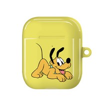디즈니 플루토 베베 유광 에어팟 1 / 2 하드 케이스, 레몬 옐로우