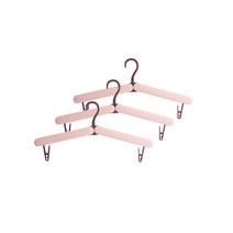 셀렉숀 여행용 접이식 옷걸이, 핑크, 3개입