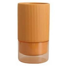 따스함 경량 유리 물빠짐 수저통, 오렌지, 1개