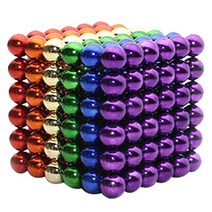 네오디움 자석 큐브 매직 5mm 216p, 믹스