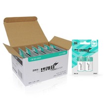 번개표 망간 C형 카드형 건전지, 1개, 24개