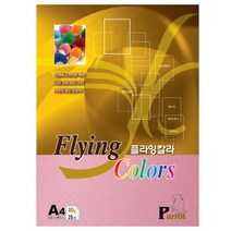삼원특수지 플라잉 칼라 복사용지 진달래색 80g P40, 500개, A4