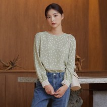 플라워 블라우스