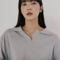 리올그 여성용 NUE 라쿤 카라 니트