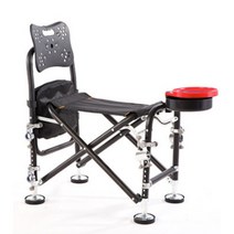 어크로스 휴대용 접이식 낚시 의자 PJE01, 블랙