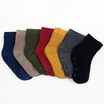 올리싹 아동용 7days 골지중목 양말 7켤레 세트