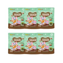 뽀로로펫 고양이 간식 크런치캣 150g x 6p, 1개, 소고기   클로로필 혼합맛