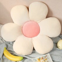 뷰넷 파스텔 플라워 소프트 쿠션 꽃모양, 화이트핑크