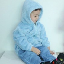 아동용 뽀송뽀송 후드 집업