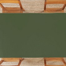 지베아 가죽 방수 캠핑 감성 예쁜 식탁보, 카키그린 + 그레이, (120 x 80cm)
