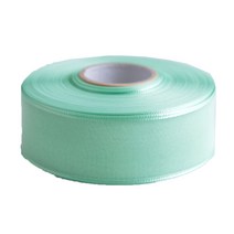 펄오간디 리본끈 40mm, 배추, 45m