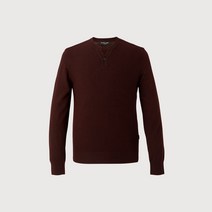 인디안 남성용 솔리드 헨리넥 니트 MIVBRXF8361