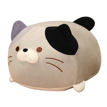 네이처타임즈 동글동글 고양이 인형, 그레이, 50cm