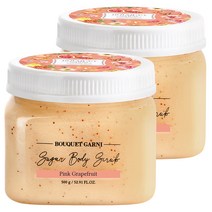 부케가르니 슈가 바디스크럽 핑크자몽, 500g, 2개