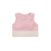 티파니 아동용 FUR 배색 조끼