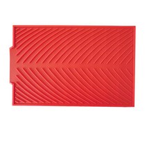 비에스업 주방 설거지 배수매트 소형, 03 빨간색, 1개