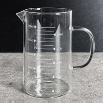 미르 내열유리 핸들비커 계량컵 2p, 500ml