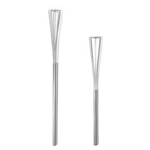 호레카 미니 삼각 수동 거품기 24cm + 30cm 세트, 실버, 1세트