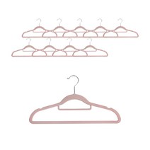 세이프탑 벨벳 옷걸이 42cm, 02  연한 핑크, 10개입