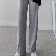 여성용 일자 트레이닝 요가 바지 일반포켓 롱
