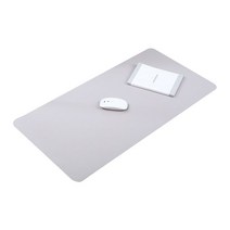 셀레네 양면 심플 모던 데스크 매트, 다크그레이 + 그레이