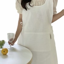 아미앙스 심플 앞치마, 화이트, 1개