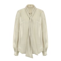 탱커스 스카프 셔링 블라우스