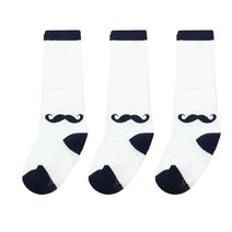 키즈퓨처 아동용 콧수염 니삭스 양말 3족