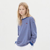 키르시 여성용 SMALL CHERRY LONG SLEEVE STRIPE 티셔츠