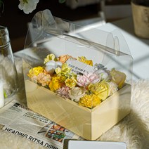 18k 플랜카드 플라워 용돈박스 세트 긴시간 함께, 옐로우