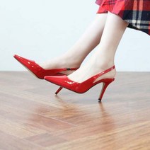 여성용 스틸레토 슬링백 힐 9cm dd2213