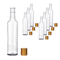 미르코리아 골드밀폐용기 스크류캡, 8개, 500ml