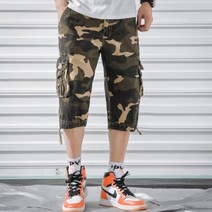 마켓A 남성용 밀리터리 카고 6부 반바지
