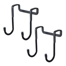 미카엘 스테인레스 스틸 이중 S자형 후크 소형, 블랙, 2개