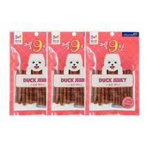 목우촌 강아지 펫9단 져키 100g, 3개, 오리