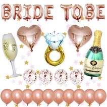 이자벨홈 브라이덜샤워 파티 웨딩 생일파티 풍선세트, 혼합색상, 1세트