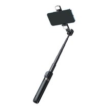 맥도도 LED 조명 블루투스 스마트폰 셀카봉 삼각대, 블랙 (P901)