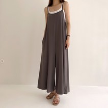 세컨그라운드 여성용 쿨 와이드 점프수트