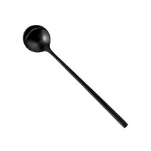 VBCCASA VBC 네로 커트러리 디저트 스푼, 1개, BLACK