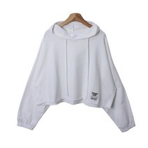 세드렐 박시 라벨 크롭 후드 티셔츠 cpt10316k28